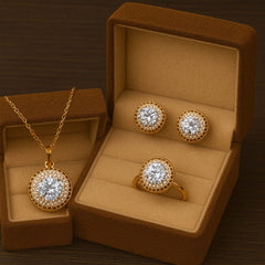 Zircon Locket Set-51 (White)