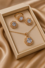 Zircon Locket Set-48 (White)