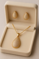 Zircon Locket Set-47 (Golden)