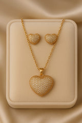 Zircon Locket Set-47 (Golden)
