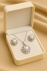 Zircon Locket Set-51 (Silver)