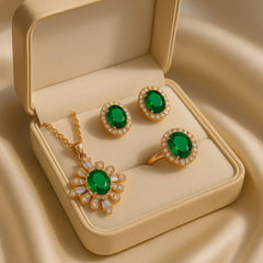 Zircon Locket Set-54 (Green)
