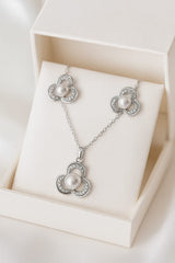 Zircon Locket Set-57 (Silver)