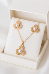 Zircon Locket Set-57 (Golden)