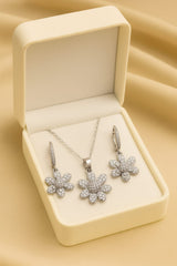 Zircon Locket Set-46 (Silver)