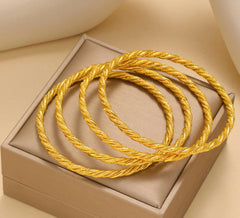 Gold Bangles-10 (Golden)