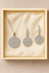 Zircon Locket Set-56 (Silver)