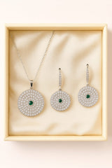 Zircon Locket Set-56 (Green)