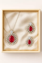 Zircon Locket Set-59 (Maroon)