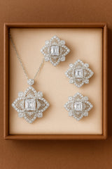 Zircon Locket Set-55 (White)