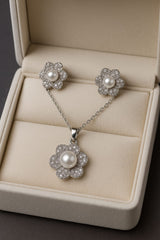 Zircon Locket Set-57 (Silver)