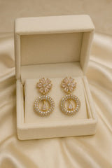 Zircon Earring-130 (White)