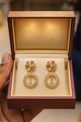 Zircon Earring-130 (Multi)