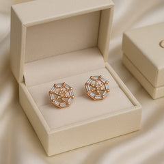Zircon Fancy Studs-182 (Golden)