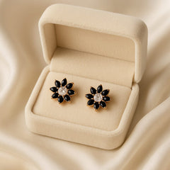 Zircon Fancy Studs-183 (Black)