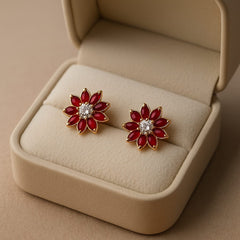 Zircon Fancy Studs-183 (Maroon)