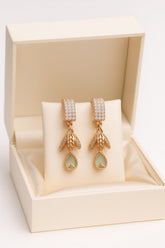 Zircon Earring-133 (Mint Green)