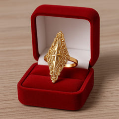 Gold Plated Ring-177 (Golden)