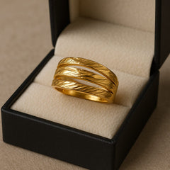 Gold Plated Ring-178 (Golden)