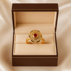 Zircon Ring-170 (Maroon)