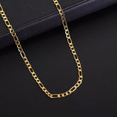 Gold Chain-90 (Figaro Chain / Golden) (45 CM)