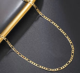 Gold Chain-91 (Figaro Chain / Golden)