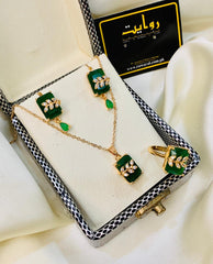 Zircon Locket Set-70 (Green)