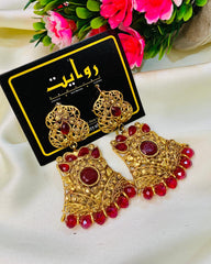 Fancy Earring-428 (Maroon)