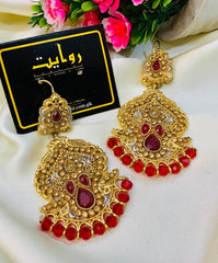Fancy Earring-427 (Maroon)