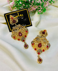 Fancy Earring-431 (Maroon)