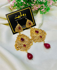 Fancy Earring-429 (Maroon)