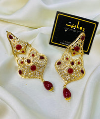 Fancy Earring-439 (Maroon)