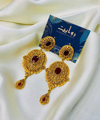 Fancy Earring-440 (Maroon)