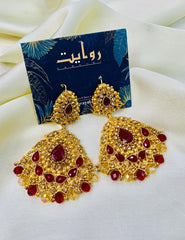 Fancy Earring-447 (Maroon)