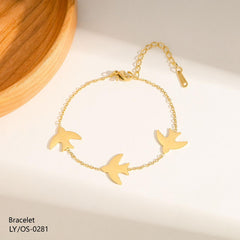 Stainless Steel Bracelet-10 (Golden)