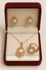 Zircon Locket Set-71 (Golden)