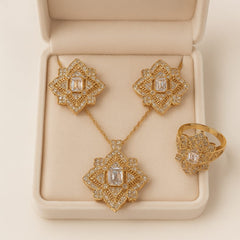 Zircon Locket Set-73 (White)