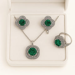 Zircon Locket Set-74 (Green)