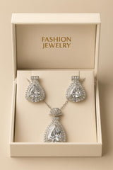 Zircon Locket Set-93 (White)