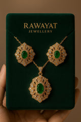 Zircon Locket Set-77 (Green)