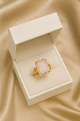 Zircon Ring-172 (Tea Pink)