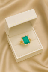 Zircon Ring-172 (Mint Green)