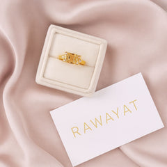 Zircon Ring-174 (Golden)