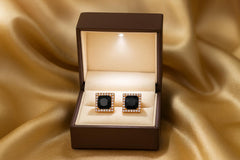 Zircon Fancy Studs-184 (Black)
