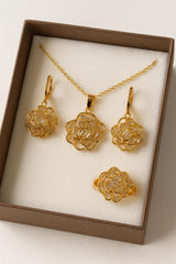 Zircon Locket Set-103 (Golden)