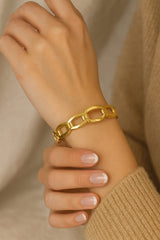 Stainless Steel Kara Bracelet-05 (Golden)
