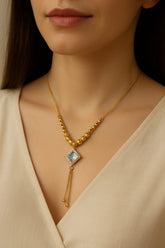 Zircon Pendant-341 (Golden)