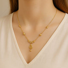 Zircon Pendant-346 (Golden)