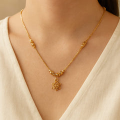 Zircon Pendant-342 (Golden)