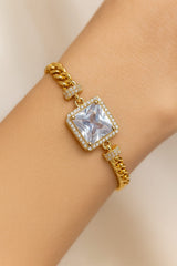 Zircon Bracelet-64 (White)